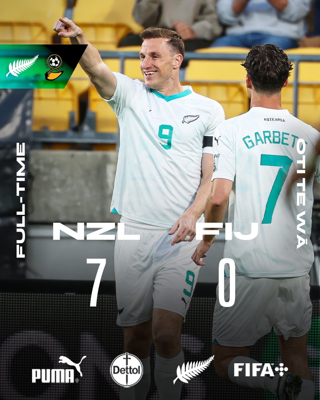 距世界杯一步之遙！新西蘭7-0進大洋洲決賽，其FIFA排名高國足1位